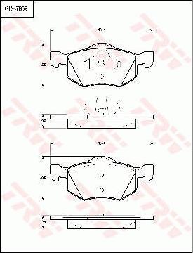 TRW GDB7609 - Тормозные колодки, дисковые, комплект autospares.lv