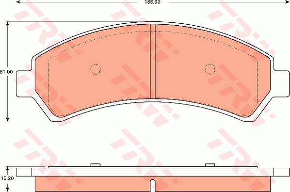 TRW GDB7673 - Тормозные колодки, дисковые, комплект autospares.lv