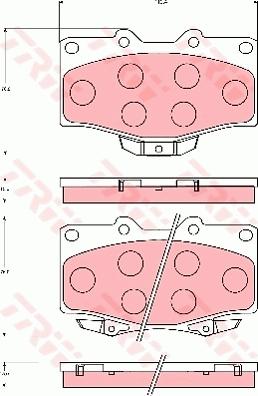 TRW GDB7049 - Тормозные колодки, дисковые, комплект autospares.lv