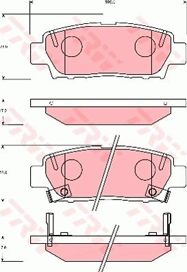 TRW GDB7055 - Тормозные колодки, дисковые, комплект autospares.lv