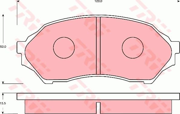 TRW GDB7083 - Тормозные колодки, дисковые, комплект autospares.lv