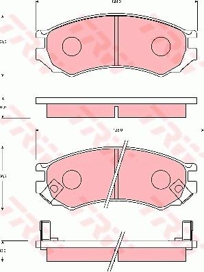 TRW GDB7030 - Тормозные колодки, дисковые, комплект autospares.lv