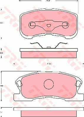 TRW GDB7025 - Тормозные колодки, дисковые, комплект autospares.lv