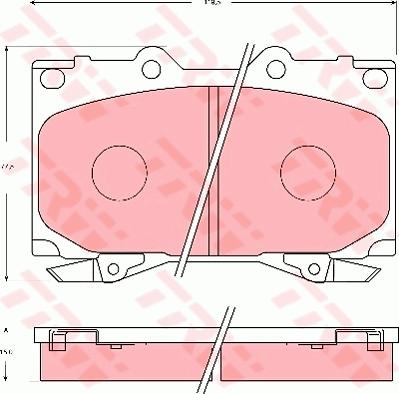 TRW GDB7072 - Тормозные колодки, дисковые, комплект autospares.lv