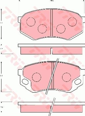 TRW GDB7101 - Тормозные колодки, дисковые, комплект autospares.lv