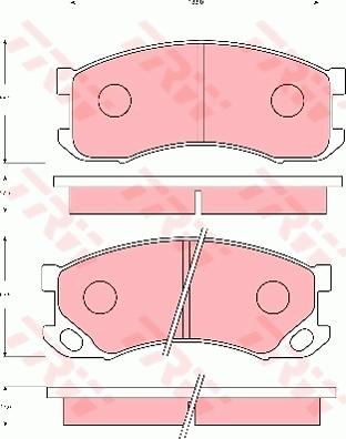 TRW GDB7102 - Тормозные колодки, дисковые, комплект autospares.lv