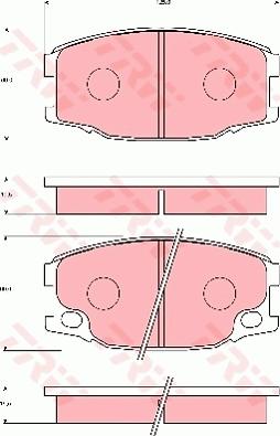 TRW GDB7112 - Тормозные колодки, дисковые, комплект autospares.lv