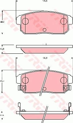 TRW GDB7184AT - Тормозные колодки, дисковые, комплект autospares.lv