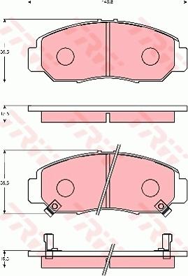 TRW GDB7182 - Тормозные колодки, дисковые, комплект autospares.lv