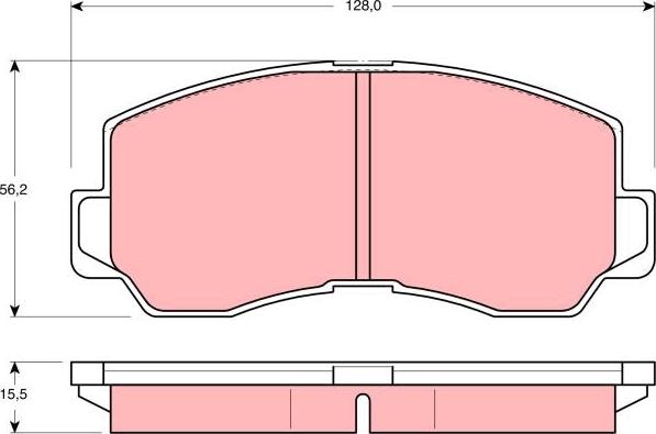 TRW GDB785 - Тормозные колодки, дисковые, комплект autospares.lv