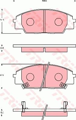 TRW GDB7248AT - Тормозные колодки, дисковые, комплект autospares.lv