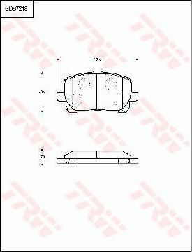 TRW GDB7218 - Тормозные колодки, дисковые, комплект autospares.lv