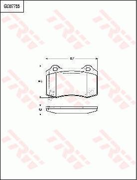 TRW GDB7755 - Тормозные колодки, дисковые, комплект autospares.lv