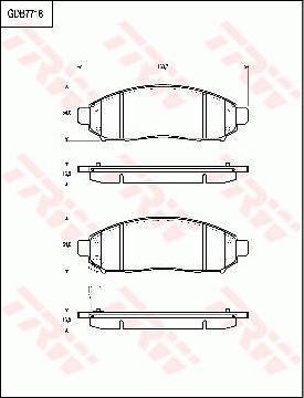 TRW GDB7718 - Тормозные колодки, дисковые, комплект autospares.lv