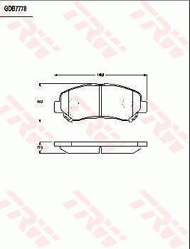 TRW GDB7783 - Тормозные колодки, дисковые, комплект autospares.lv