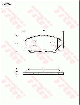 TRW GDB7733DT - Тормозные колодки, дисковые, комплект autospares.lv