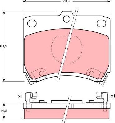 TRW GDB773 - Тормозные колодки, дисковые, комплект autospares.lv