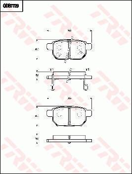 TRW GDB7729DT - Тормозные колодки, дисковые, комплект autospares.lv