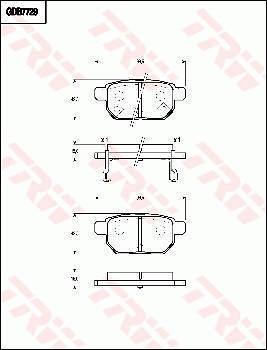 TRW GDB7729 - Тормозные колодки, дисковые, комплект autospares.lv