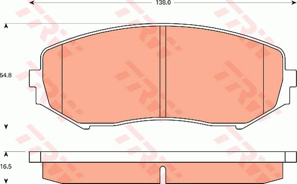 TRW GDB7720 - Тормозные колодки, дисковые, комплект autospares.lv