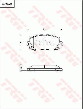 TRW GDB7728 - Тормозные колодки, дисковые, комплект autospares.lv