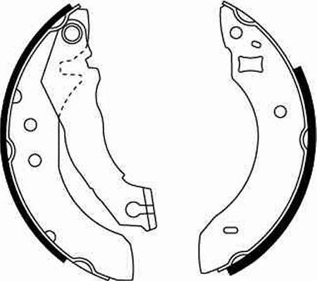 TRW GS6151 - Комплект тормозных колодок, барабанные autospares.lv