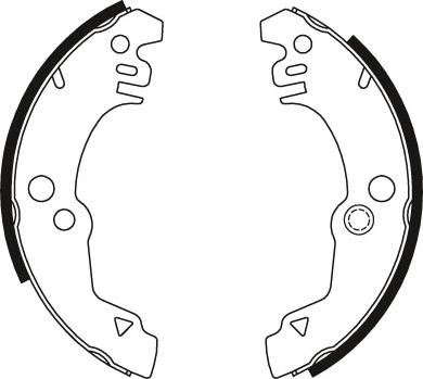 TRW GS6135 - Комплект тормозных колодок, барабанные autospares.lv