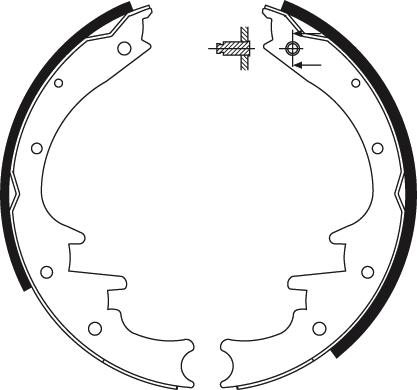 TRW GS8495 - Комплект тормозных колодок, барабанные autospares.lv