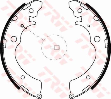 TRW GS8493 - Комплект тормозных колодок, барабанные autospares.lv