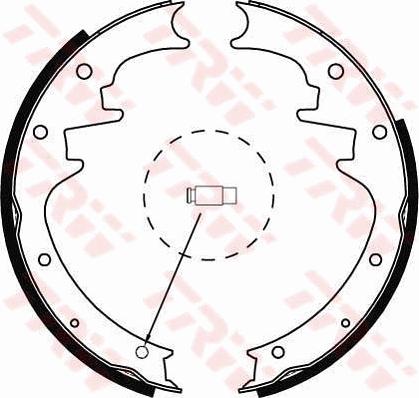 TRW GS8444 - Комплект тормозных колодок, барабанные autospares.lv