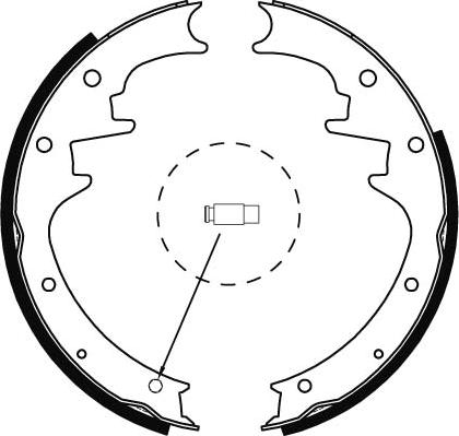 TRW GS8444 - Комплект тормозных колодок, барабанные autospares.lv