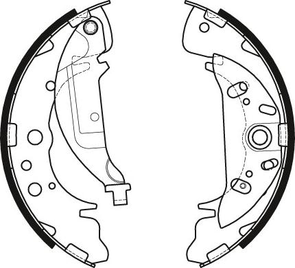 TRW GS8441 - Комплект тормозных колодок, барабанные autospares.lv