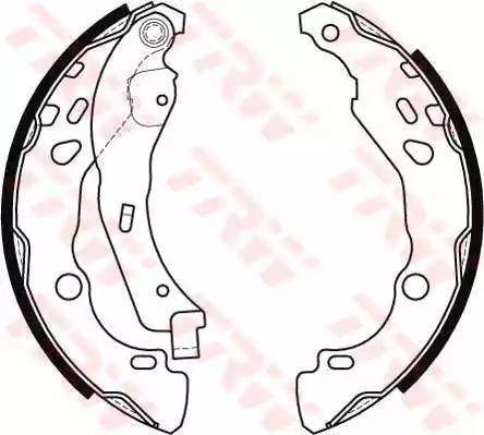 Alpha Brakes HST-RE-024 - Комплект тормозных колодок, барабанные autospares.lv