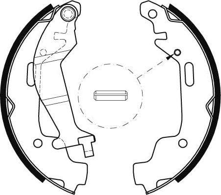 TRW GS8468 - Комплект тормозных колодок, барабанные autospares.lv