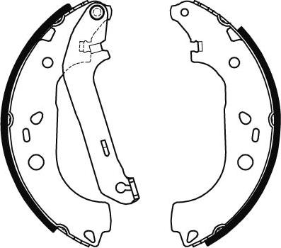 TRW GS8471 - Комплект тормозных колодок, барабанные autospares.lv