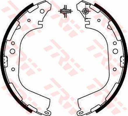 TRW GS8590 - Комплект тормозных колодок, барабанные autospares.lv