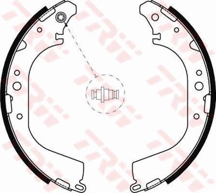 TRW GS8592 - Комплект тормозных колодок, барабанные autospares.lv