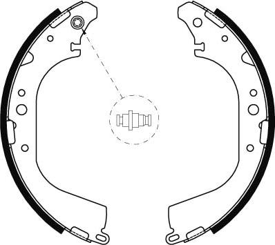 TRW GS8592 - Комплект тормозных колодок, барабанные autospares.lv