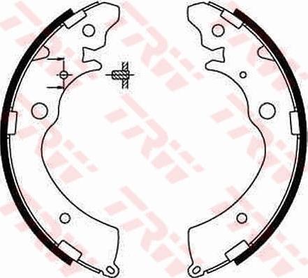 TRW GS8559 - Комплект тормозных колодок, барабанные autospares.lv