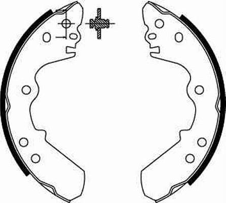 TRW GS8551 - Комплект тормозных колодок, барабанные autospares.lv