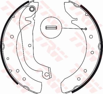 TRW GS8562 - Комплект тормозных колодок, барабанные autospares.lv