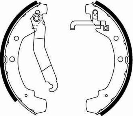 TRW GS8511 - Комплект тормозных колодок, барабанные autospares.lv