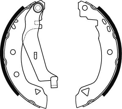 TRW GS8538 - Комплект тормозных колодок, барабанные autospares.lv