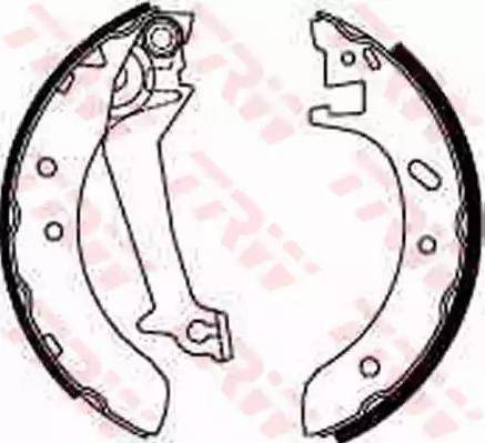 Alpha Brakes HST-FR-025 - Комплект тормозных колодок, барабанные autospares.lv