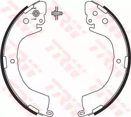 Alpha Brakes HST-MS-058 - Комплект тормозных колодок, барабанные autospares.lv