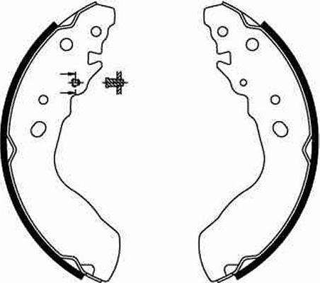 TRW GS8641 - Комплект тормозных колодок, барабанные autospares.lv