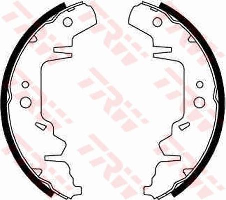 TRW GS8643 - Комплект тормозных колодок, барабанные autospares.lv