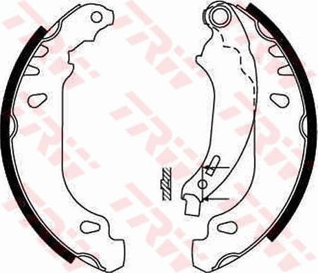 TRW GS8642 - Комплект тормозных колодок, барабанные autospares.lv