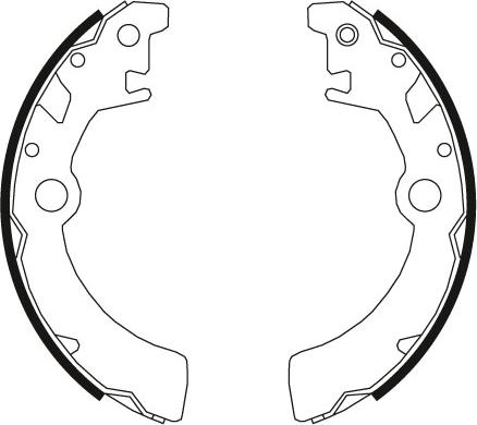 TRW GS8651 - Комплект тормозных колодок, барабанные autospares.lv