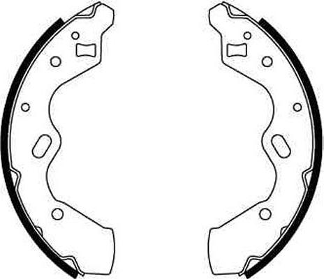 TRW GS8663 - Комплект тормозных колодок, барабанные autospares.lv